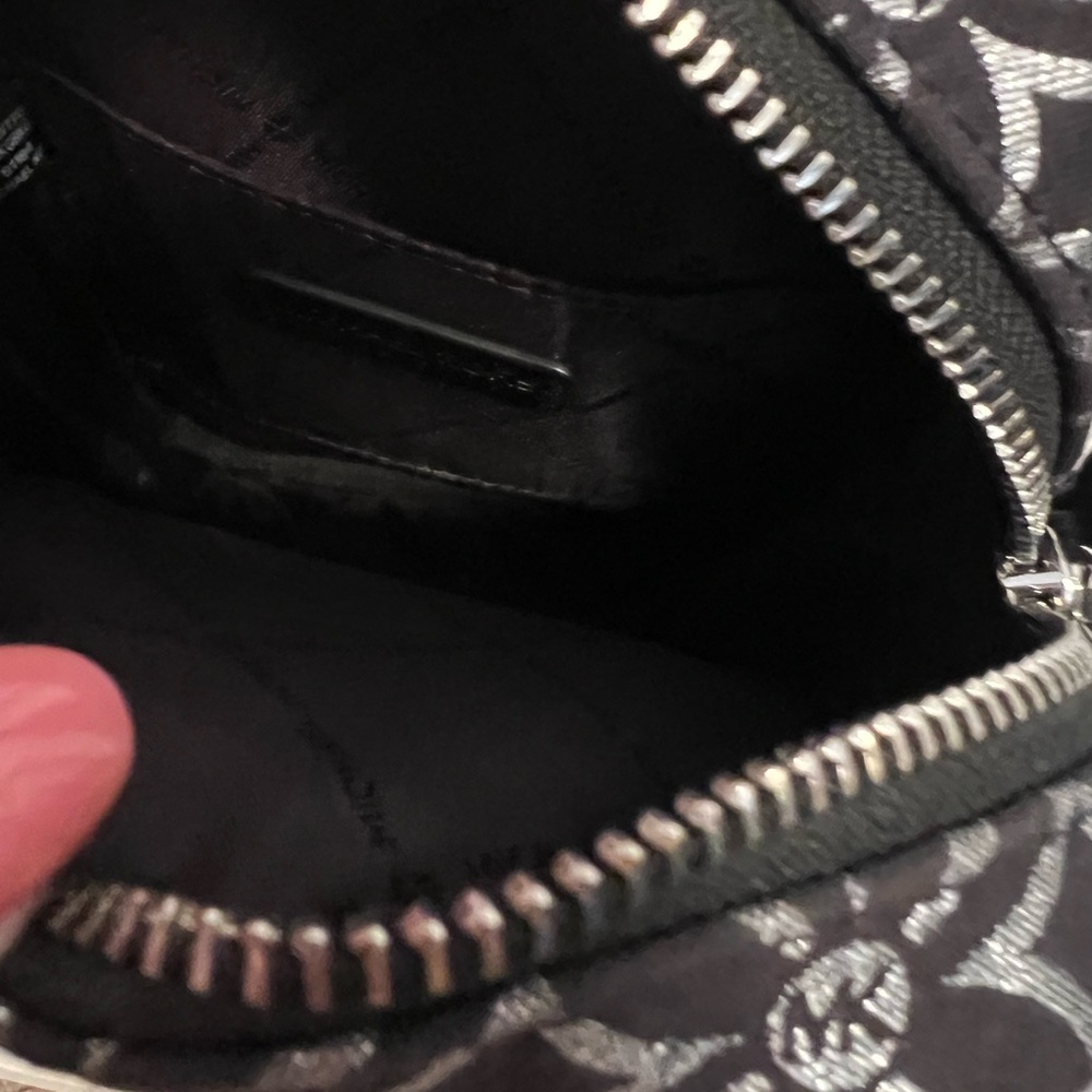 Michael Kors Black and Gray Logo Belt Bag with Branded Strap - Picture 3 of 5